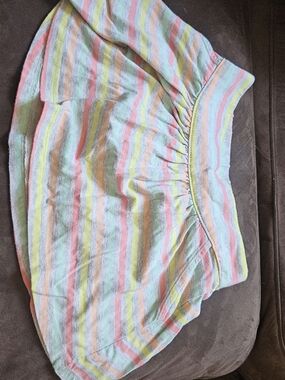 Crazy 8 Pastel Striped Terry Skirt - Pink, Blue, Yellow, Green, Peach